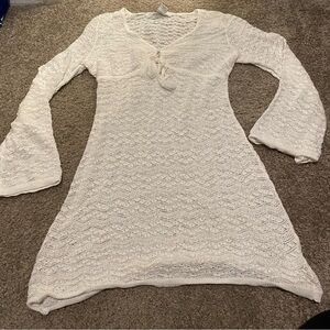 House of Harlow white crochet dress